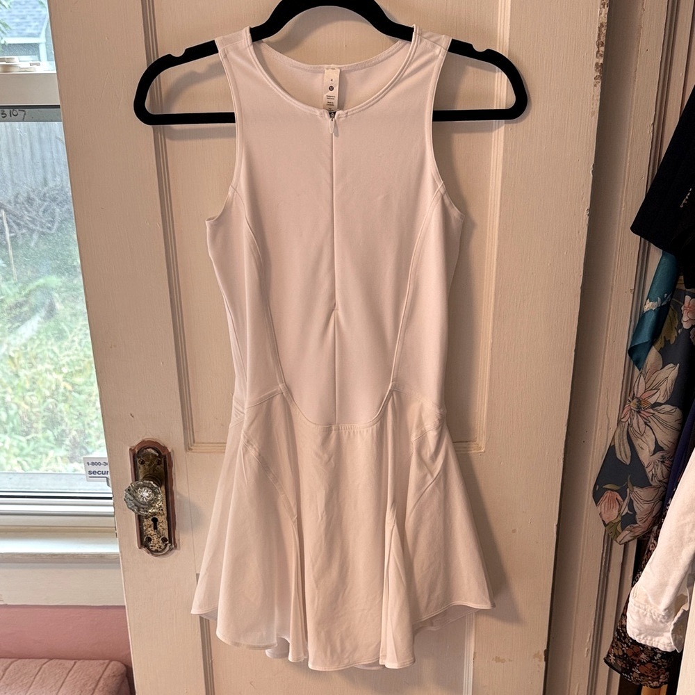 lululemon athletica White Sleeveless Fit-and-Flare Tennis Dress